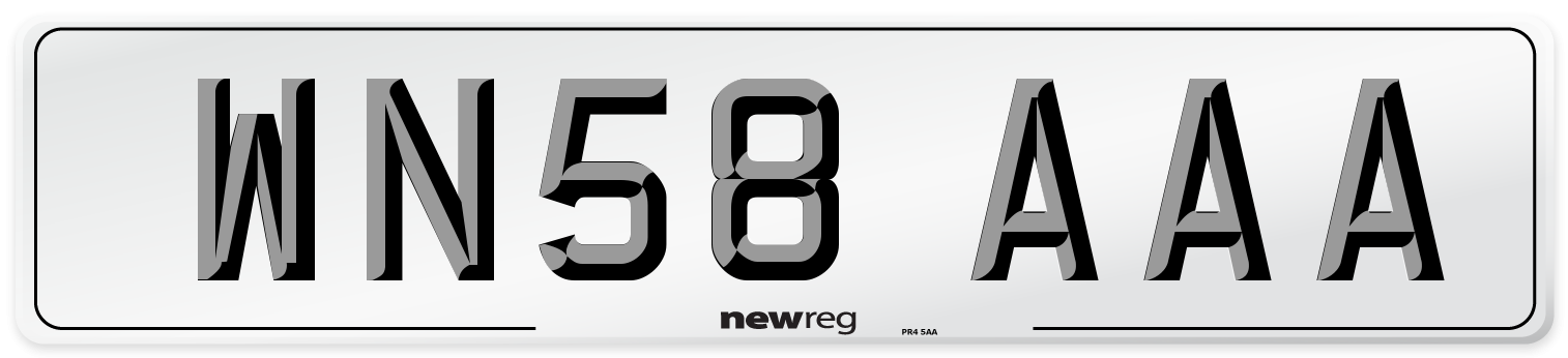 WN58 AAA Number Plate from New Reg